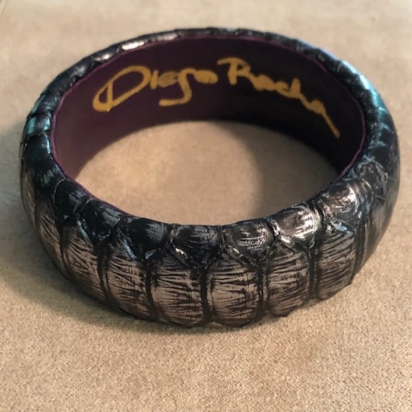 Diego Rocha Handpainted Python Bangle - Picture 1 of 5
